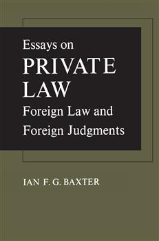 Essays on Private Law: Foreign Law and Foreign Judgments