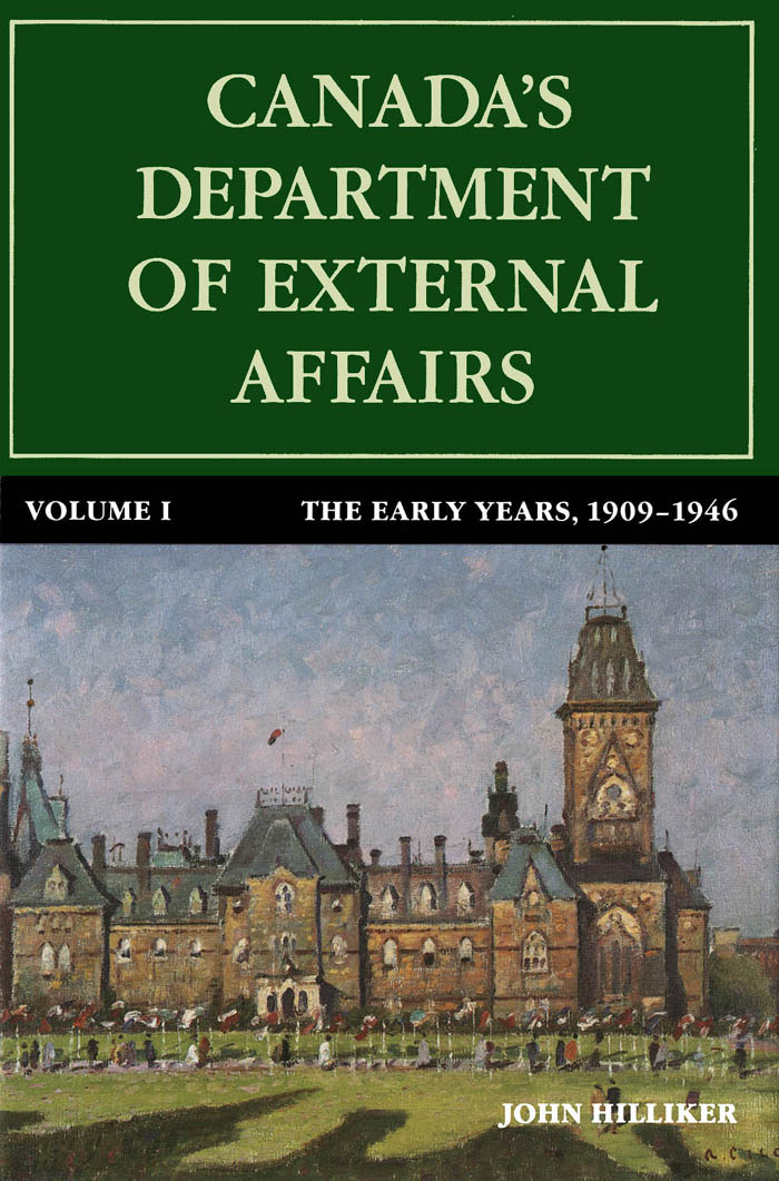 Canada's Department of External Affairs, Volume 1