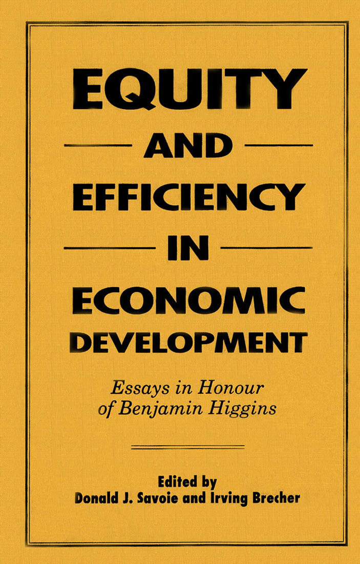 Equity and Efficiency in Economic Development