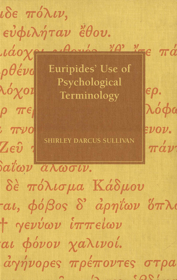 Euripides' Use of Psychological Terminology