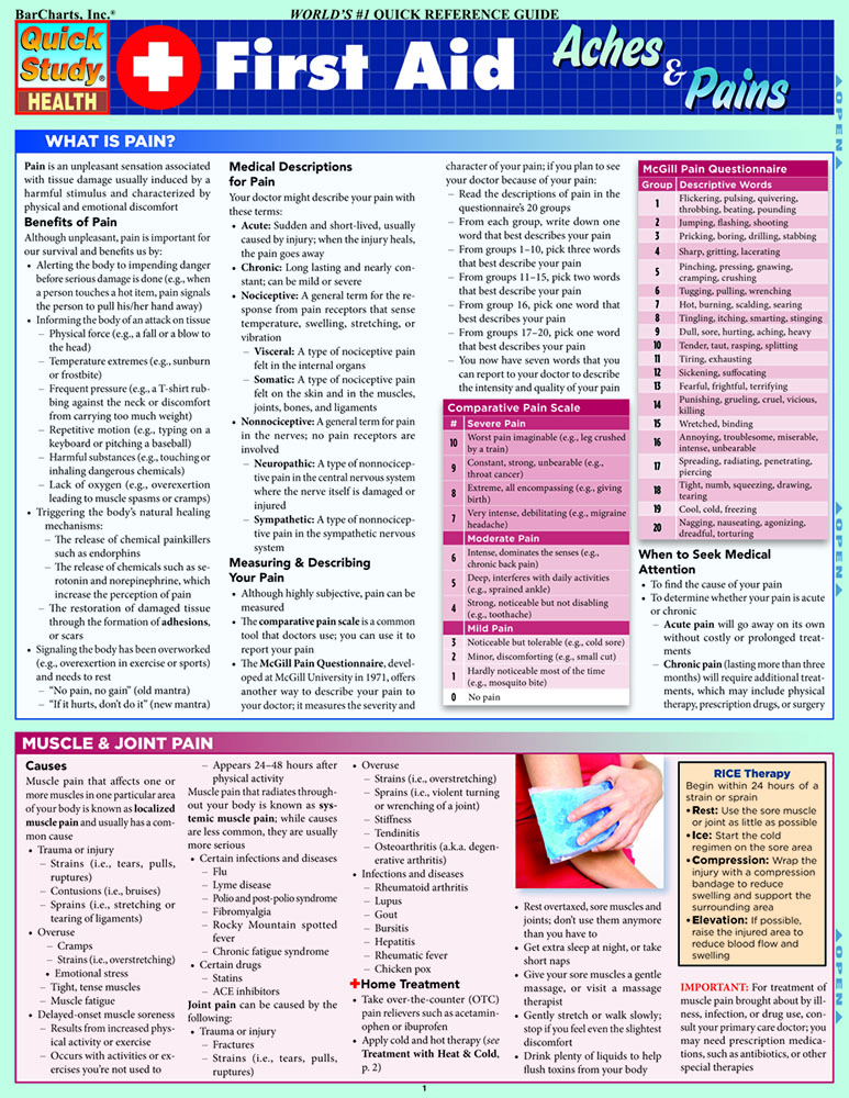 First Aid: Aches & Pains