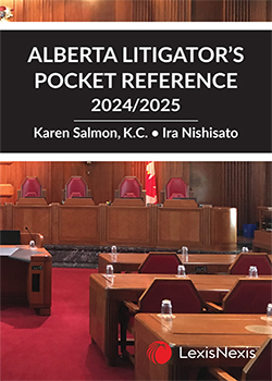 Alberta Litigator's Pocket Reference, 2024/2025 Edition