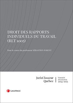 Droit des rapports individuels du travail – RLT 1005 (VE 2412)